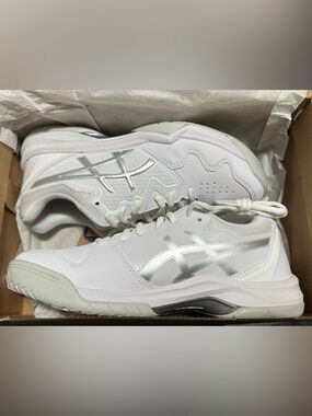 ASICS White/Silver Gel Dedicate 7